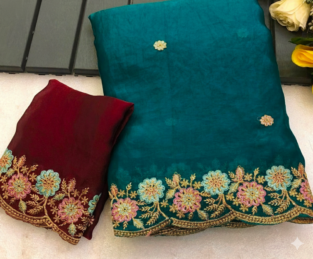 Faux Georgette saree