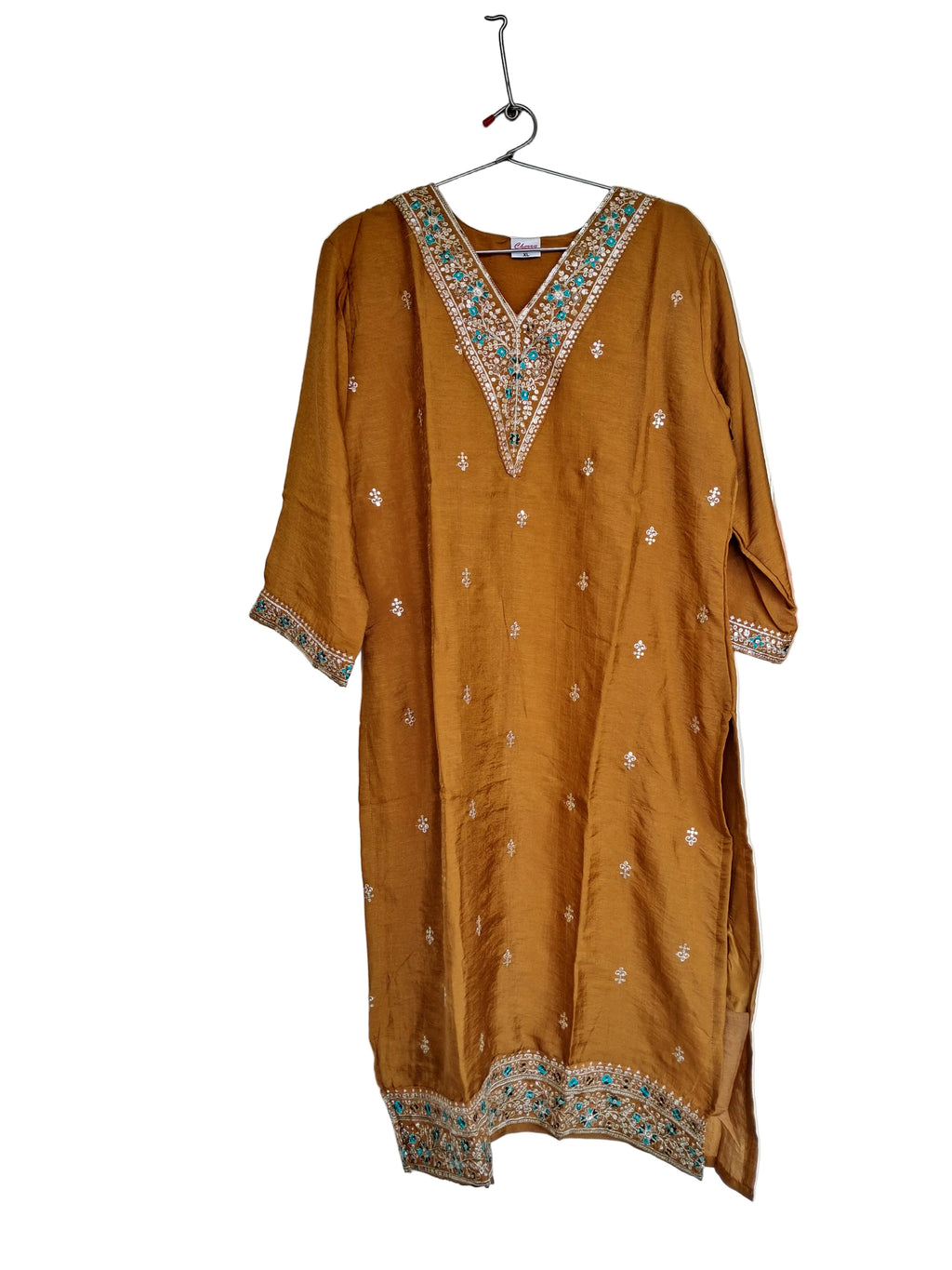 Honey color 3-Piece Kurti Set