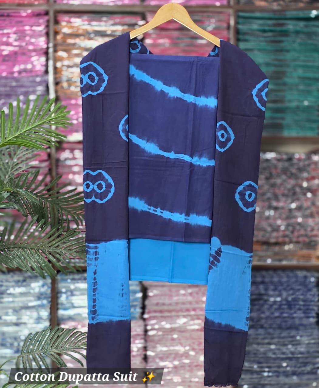 Unstitched Material- Navy blue