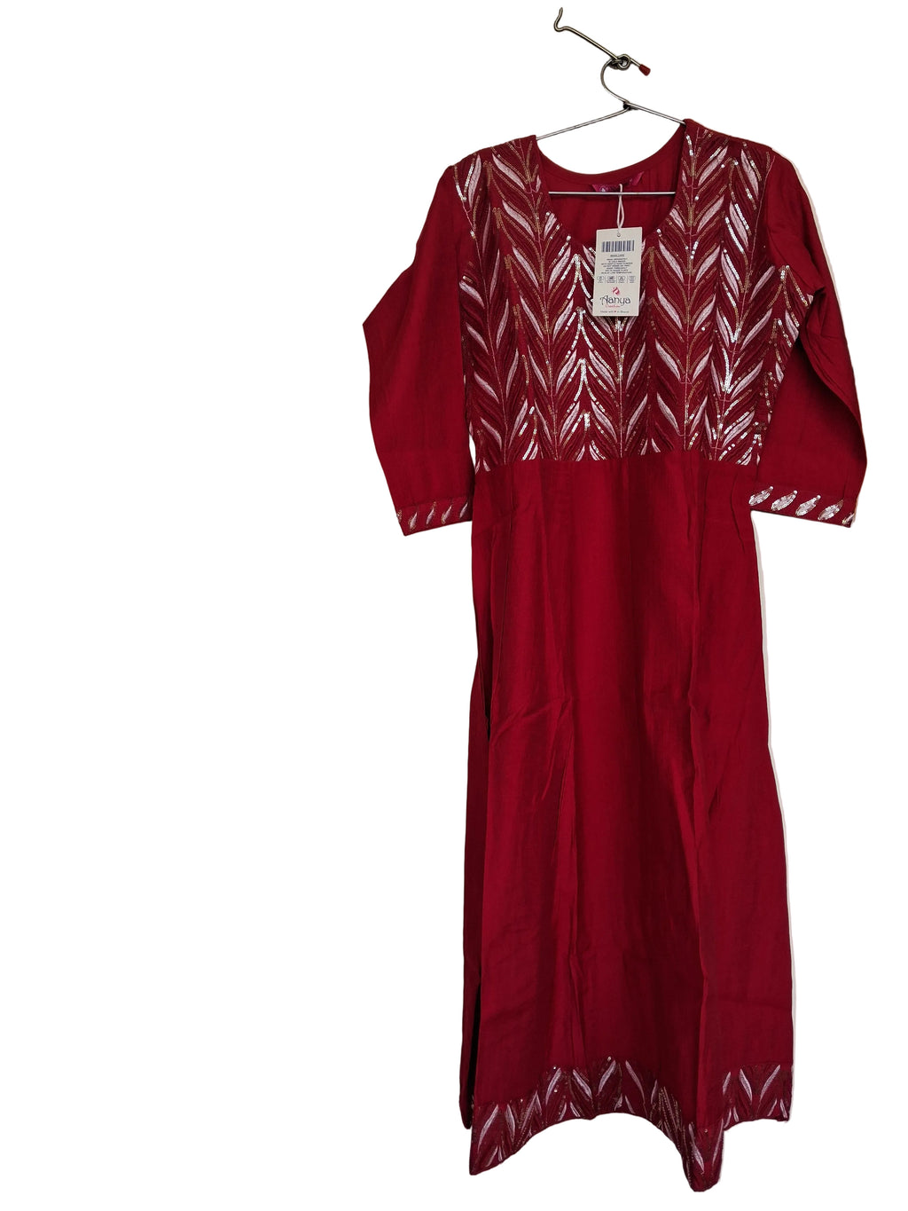 Maroon Sequence Designer Kurti