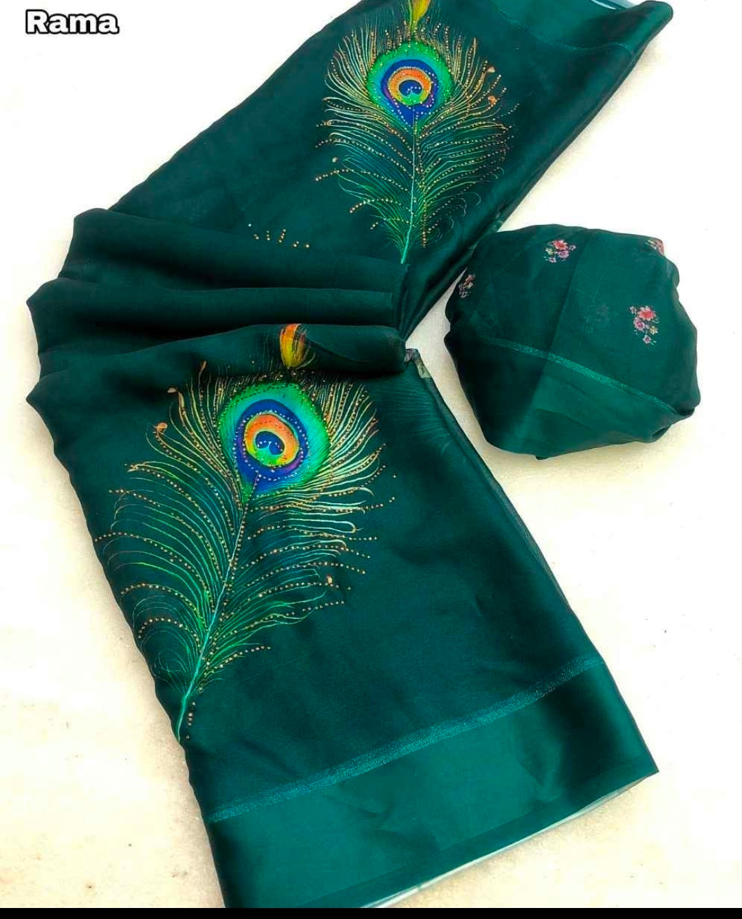 Peacock design saree