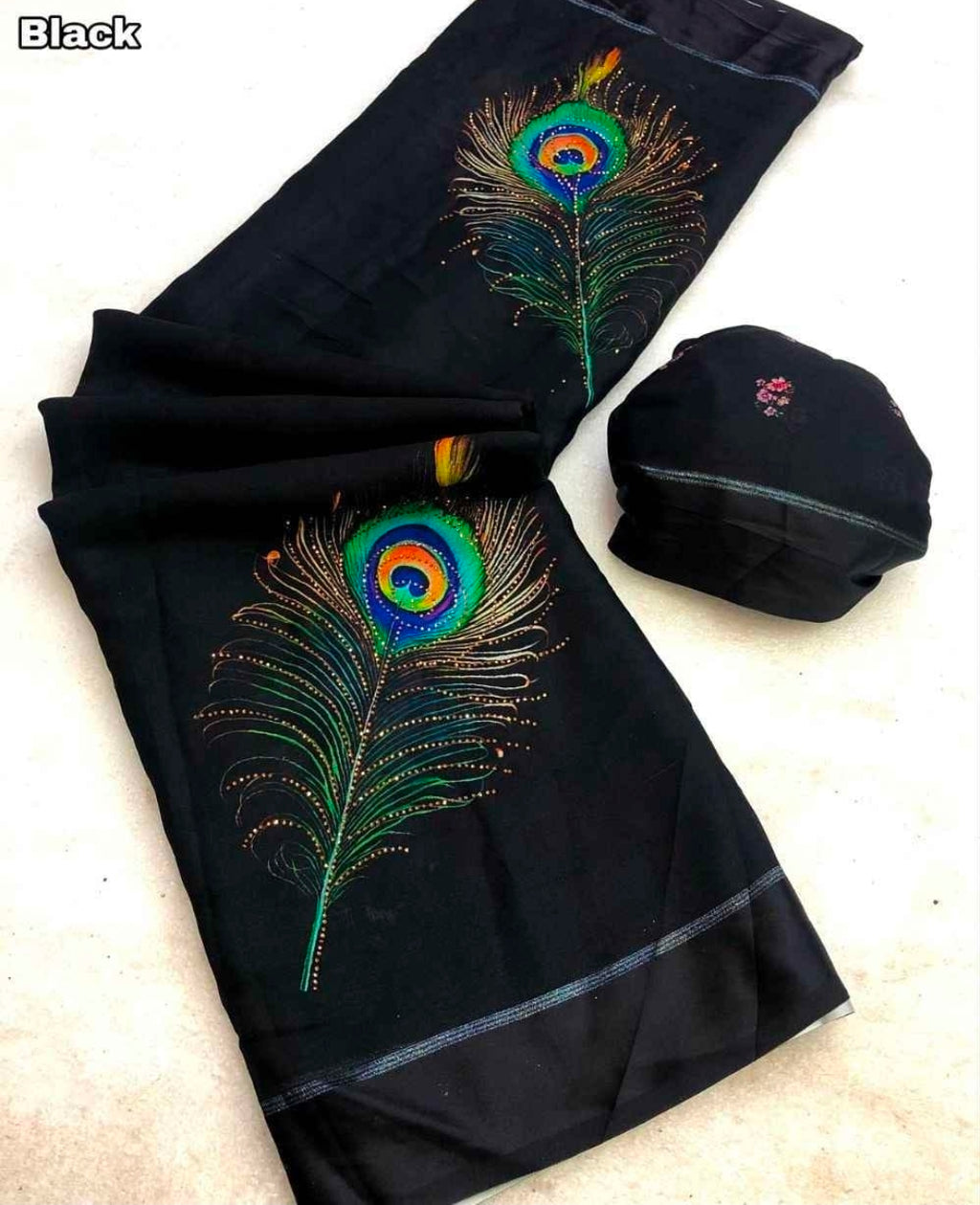 Peacock design saree