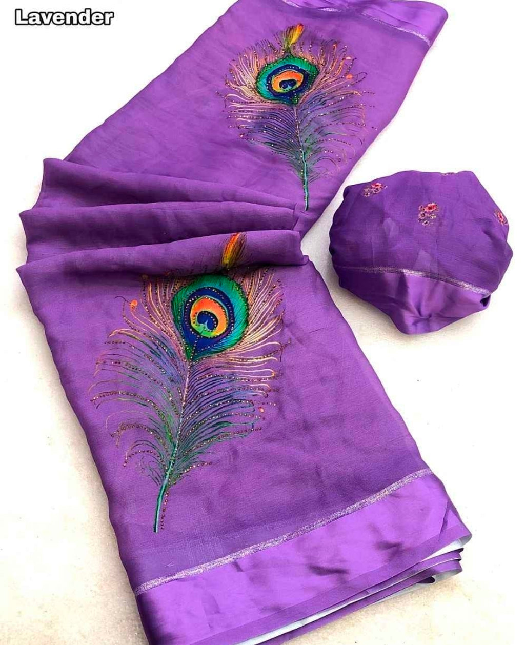 Peacock design saree