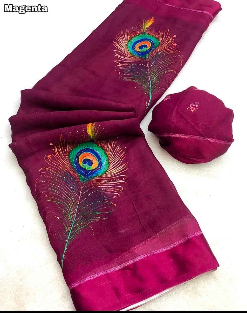 Peacock design saree