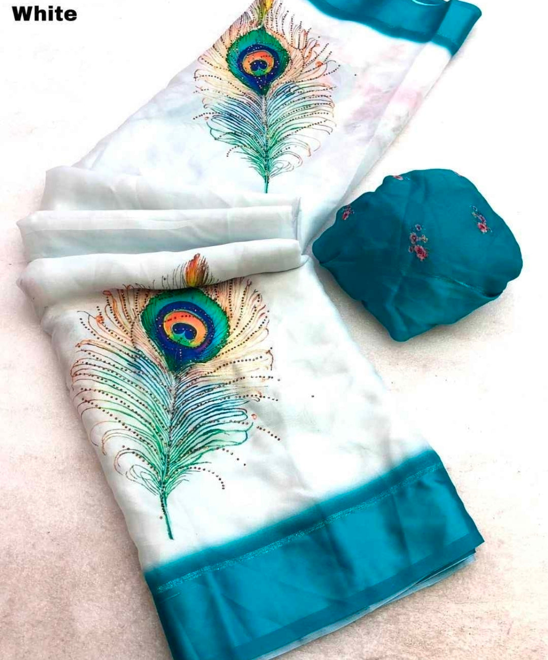 Peacock design saree