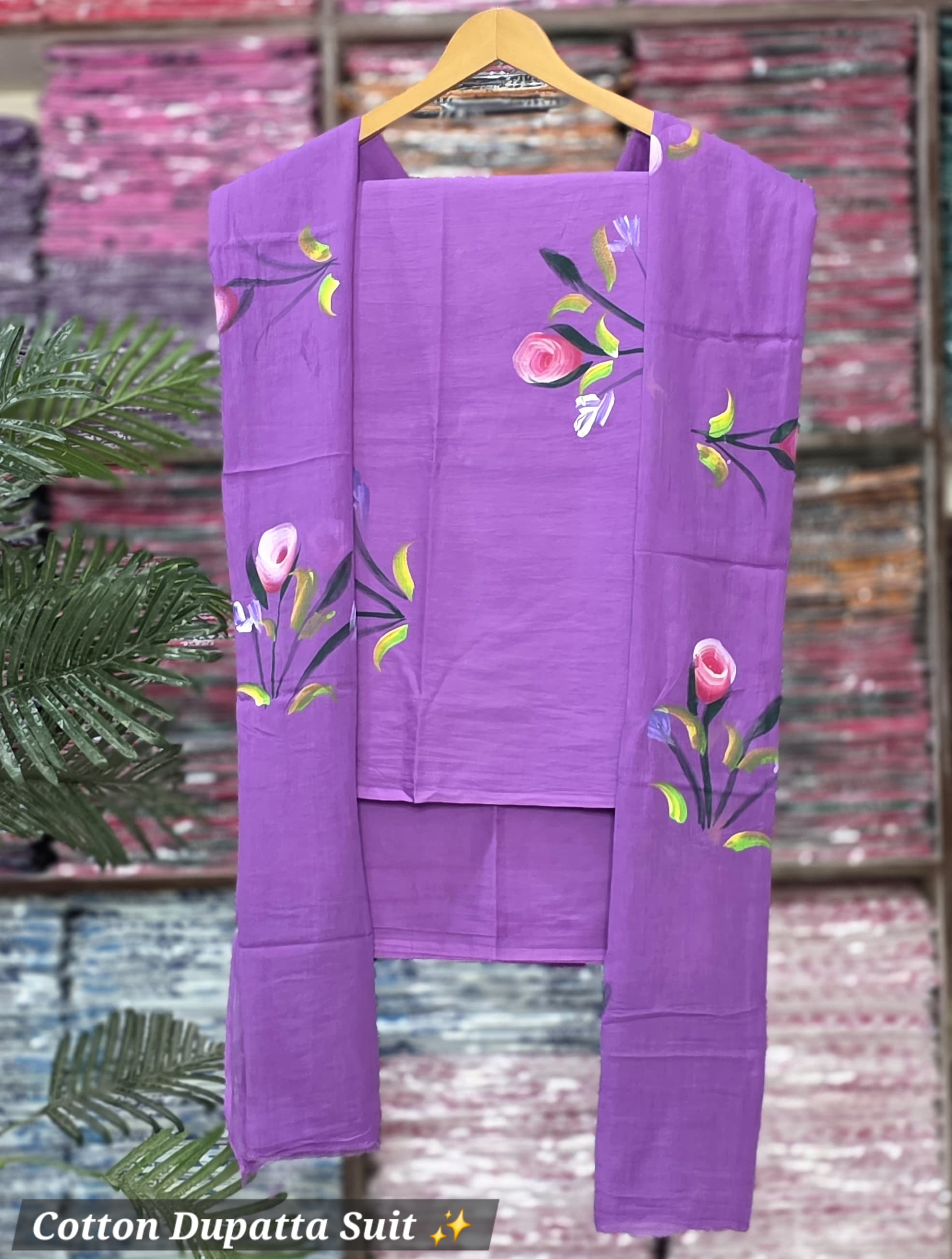 Unstitched Material - Soft Lavender Purple