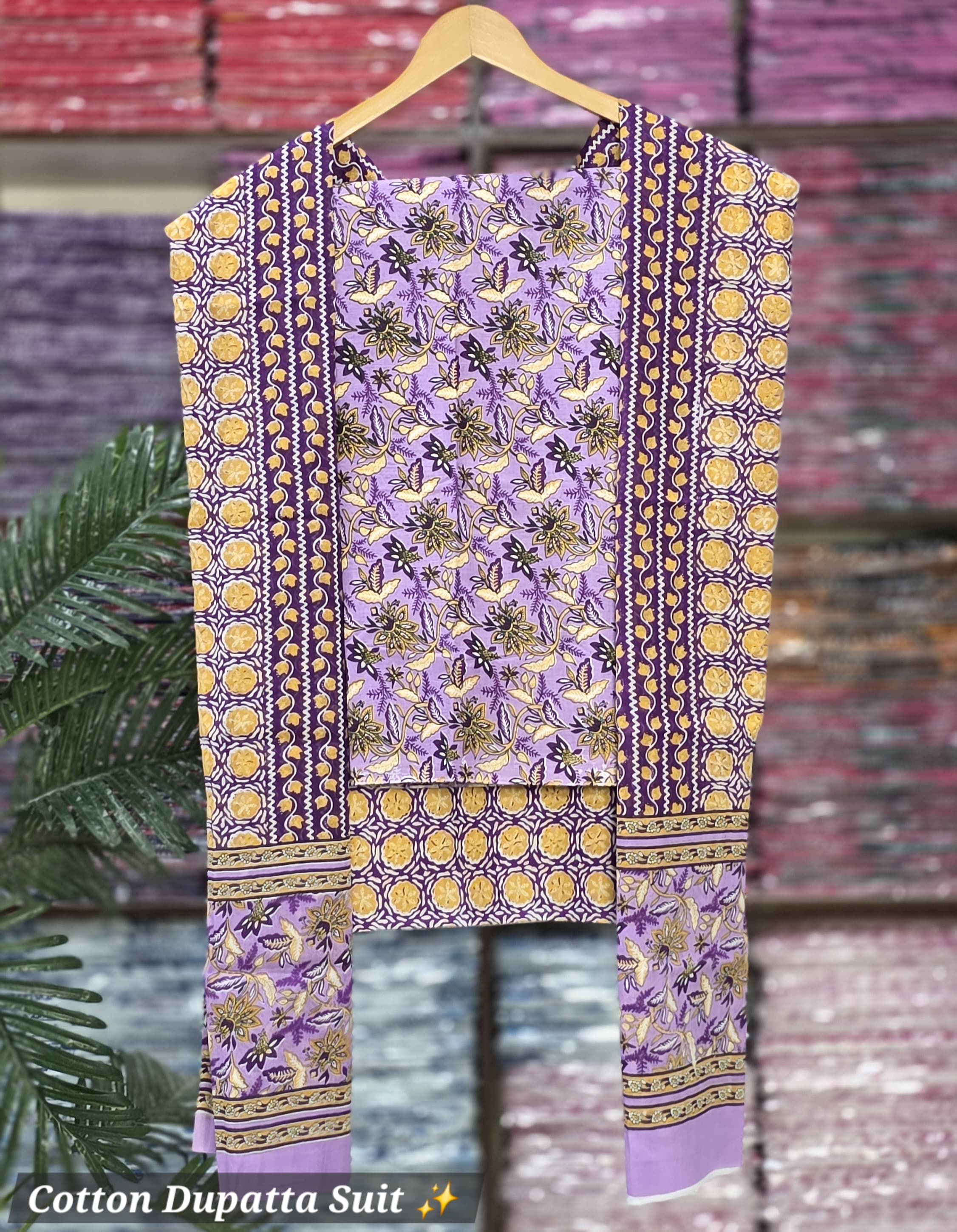 Unstitched Material - Soft Lilac Purple