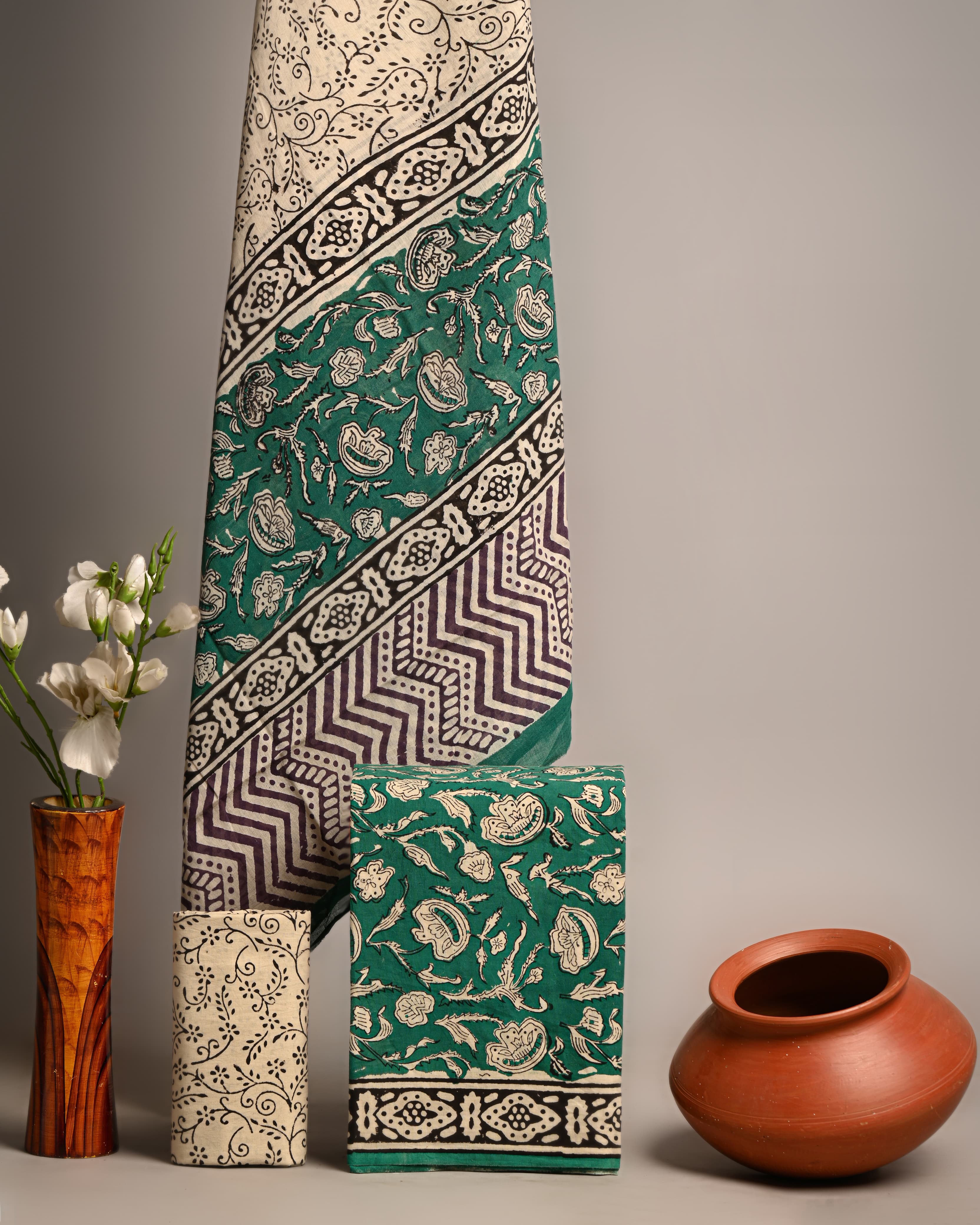 Unstitched Material - Deep Pine Green