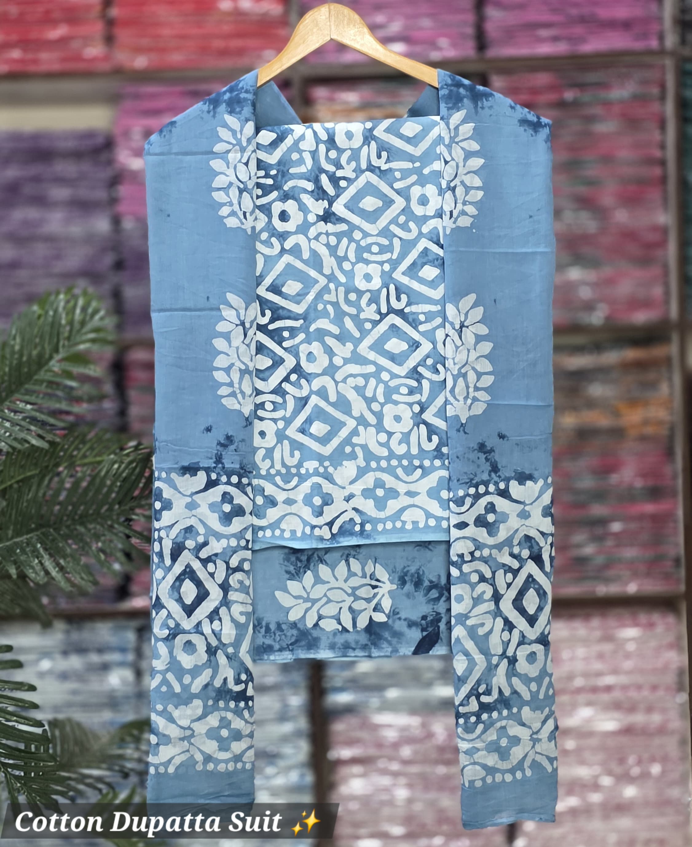 Unstitched Material - Dusty Sky Blue