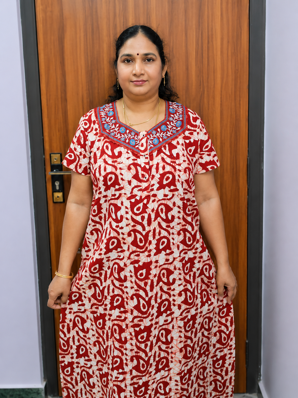 Bathik Fancy Premium-II - Red