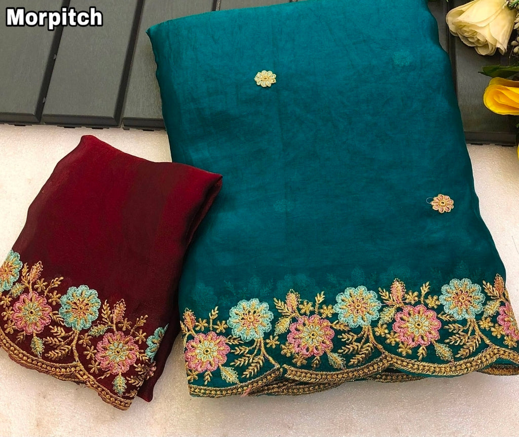 Faux Georgette saree