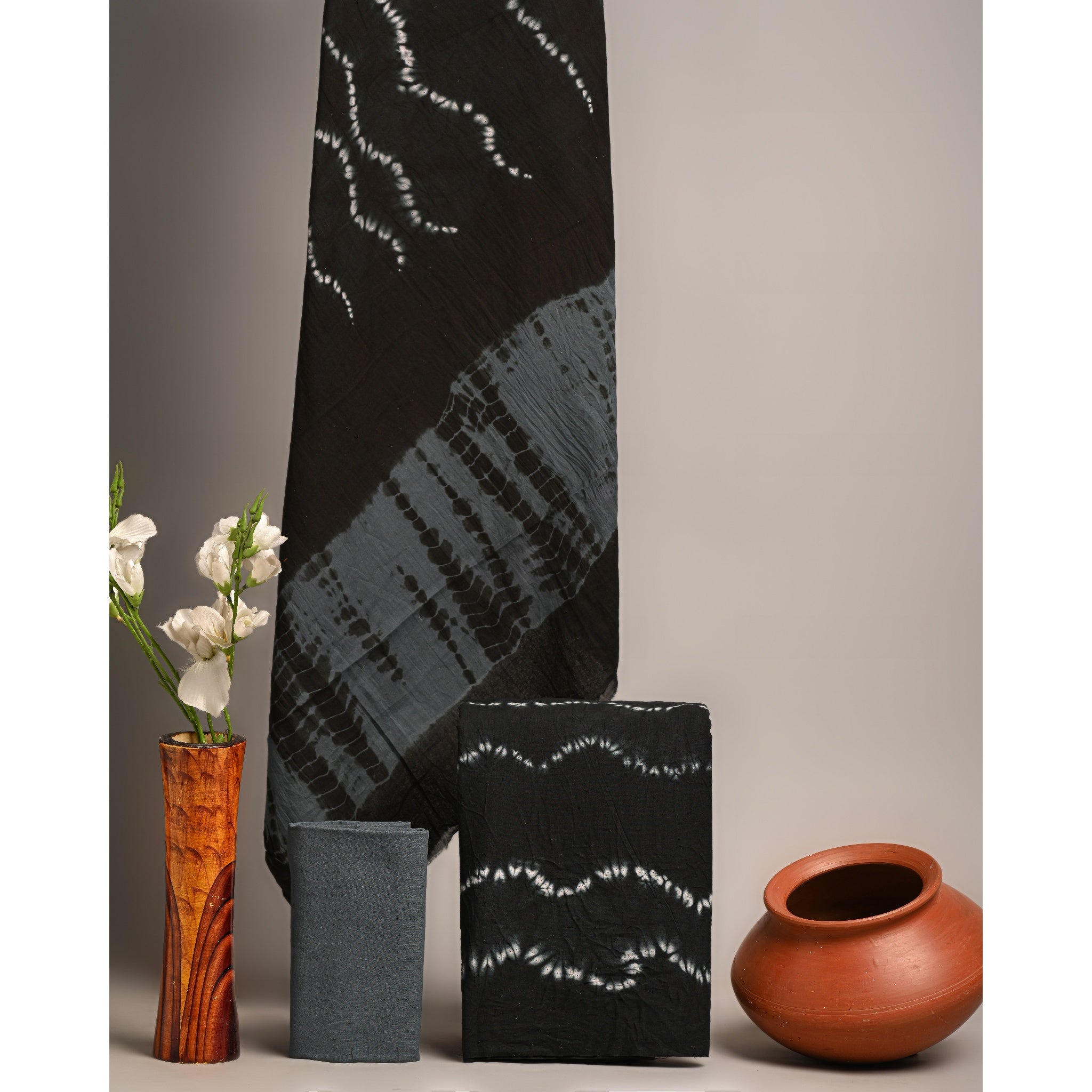 Unstitched Material- Very dark brown