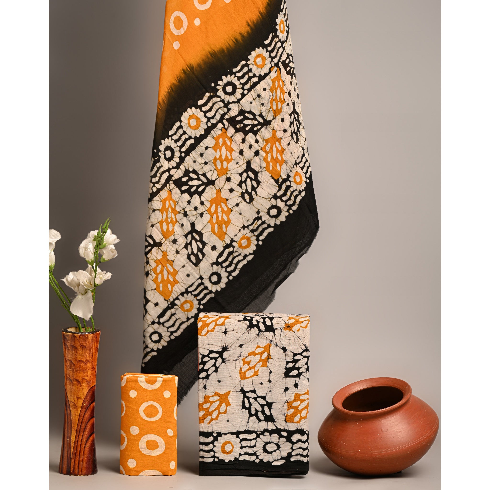 Unstitched Material- Bright orange