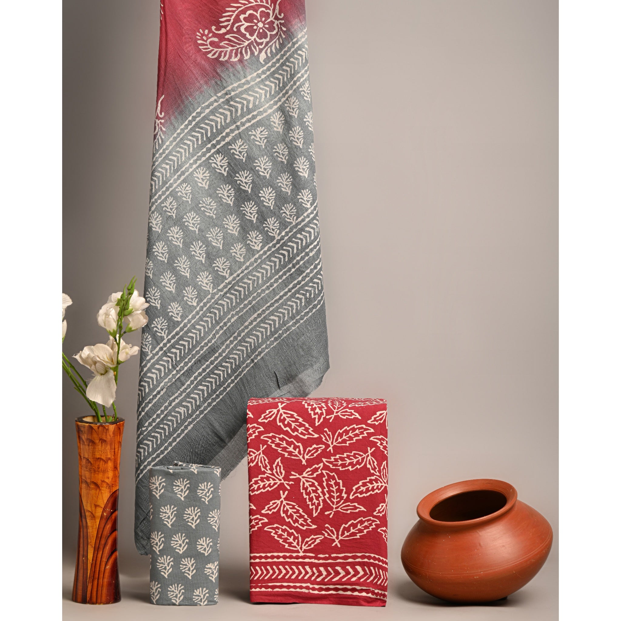 Unstitched Material- Light gray