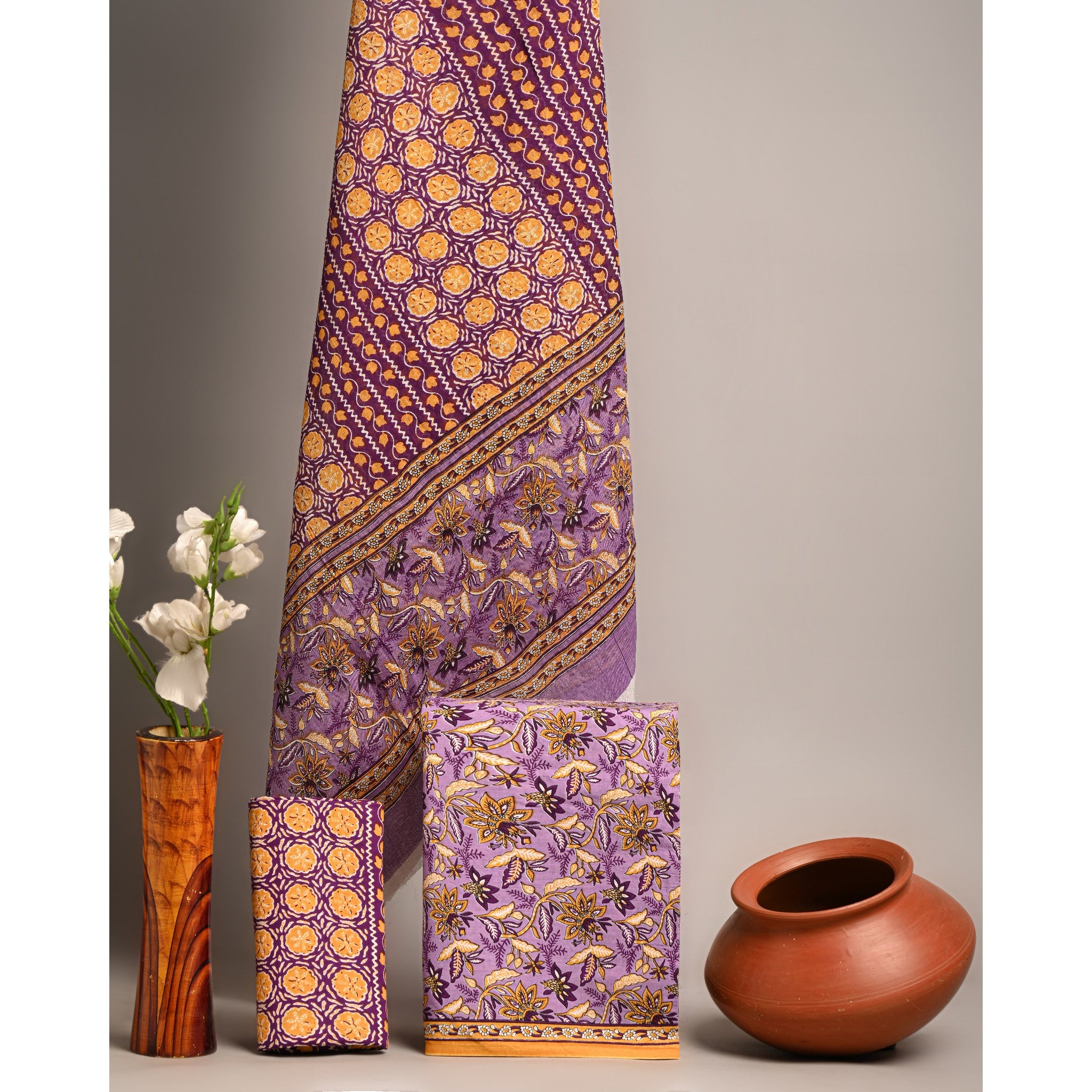 Unstitched Material- Muted mauve